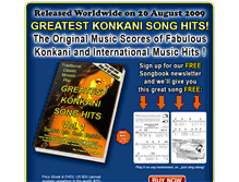 Tablet Screenshot of konkanisongbook.com